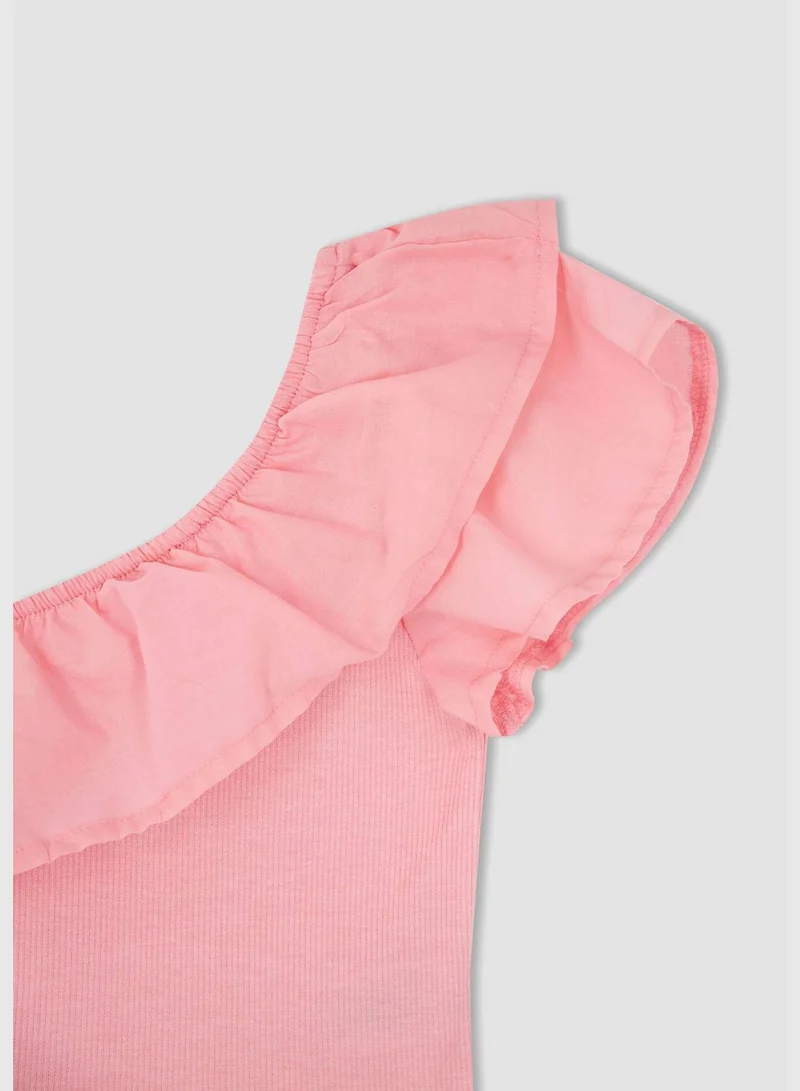 ديفاكتو Girl Crop Short Sleeve Vest