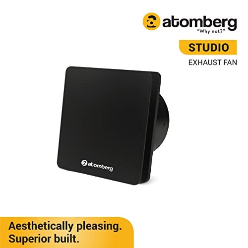 atomberg Studio Exhaust Fan (150mm) with BLDC Motor | Easy to Clean | 2 Year Warranty (Black) - Image 2