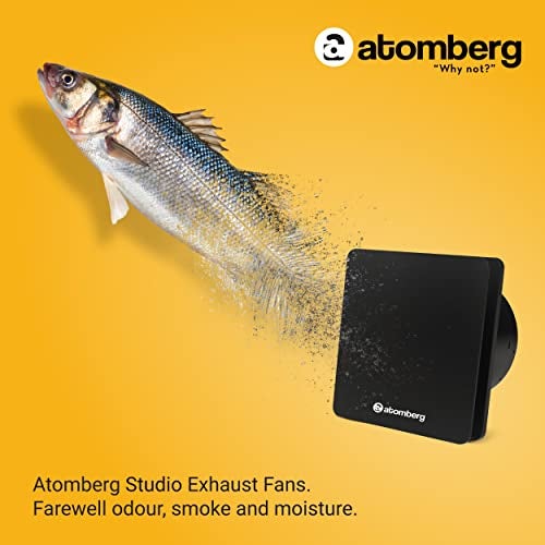 atomberg Studio Exhaust Fan (150mm) with BLDC Motor | Easy to Clean | 2 Year Warranty (Black) - Image 3