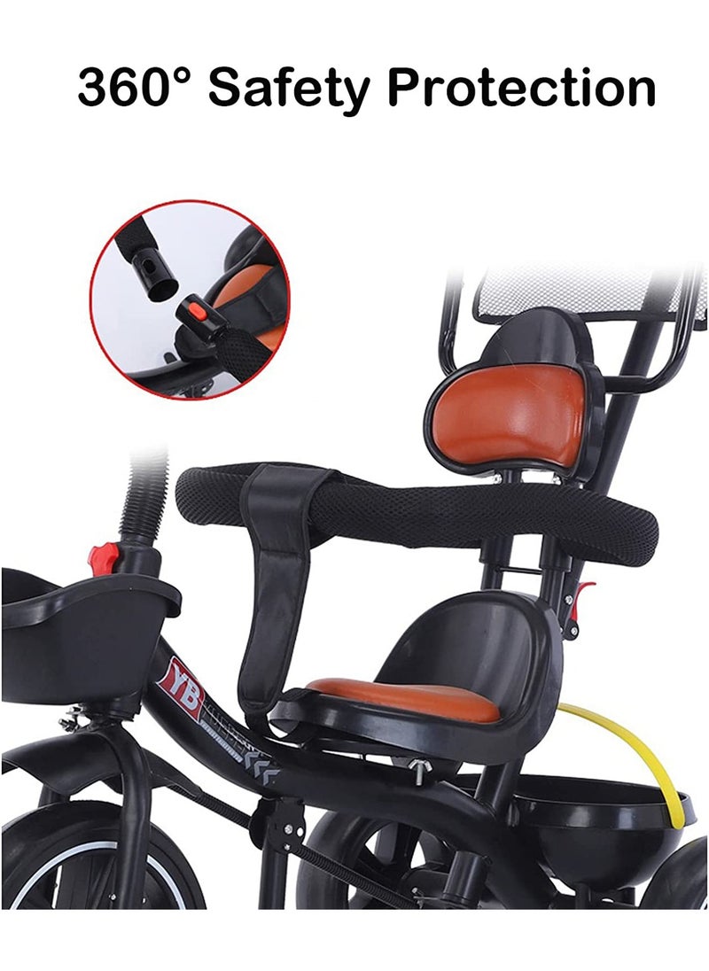 LIMOS Children Tricycle Kids Ride On Push Cycle with Pushing Bar(Blue)  - Image 2
