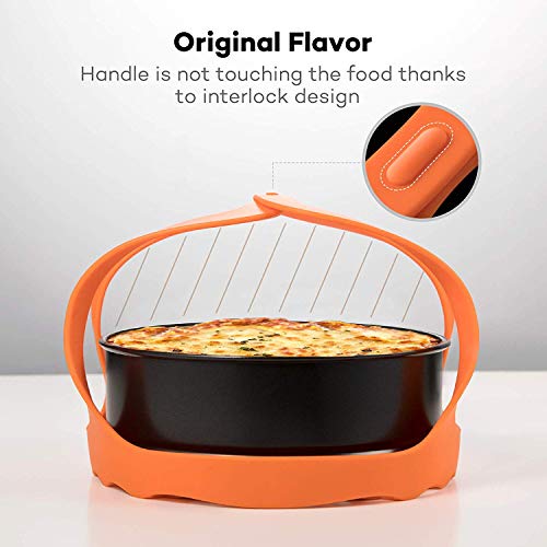 SiCheer Pressure Cooker Sling Silicone Bakeware Sling Compatible with Instant Pot 3 Qt, Compatible with Other Brand Multi-Function Cookers - Image 4