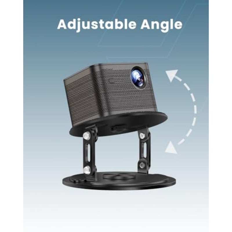 Helixmount Desktop Projector Stand: Aluminium Alloy, Black, Folding Adjustable Tilt for Home Office and Entertainment Use - Image 5