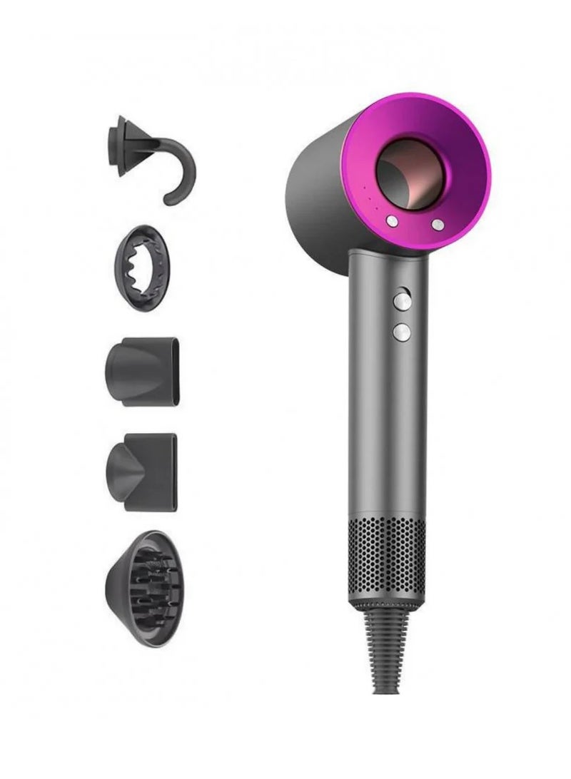 Generic 5 in 1 Professional Hair Dryer Leafless Supersonic Hair Dryer Personal Hair Care Styling Negative Ion Tool Constant Anion Electric Hair Dryer  - Image 1