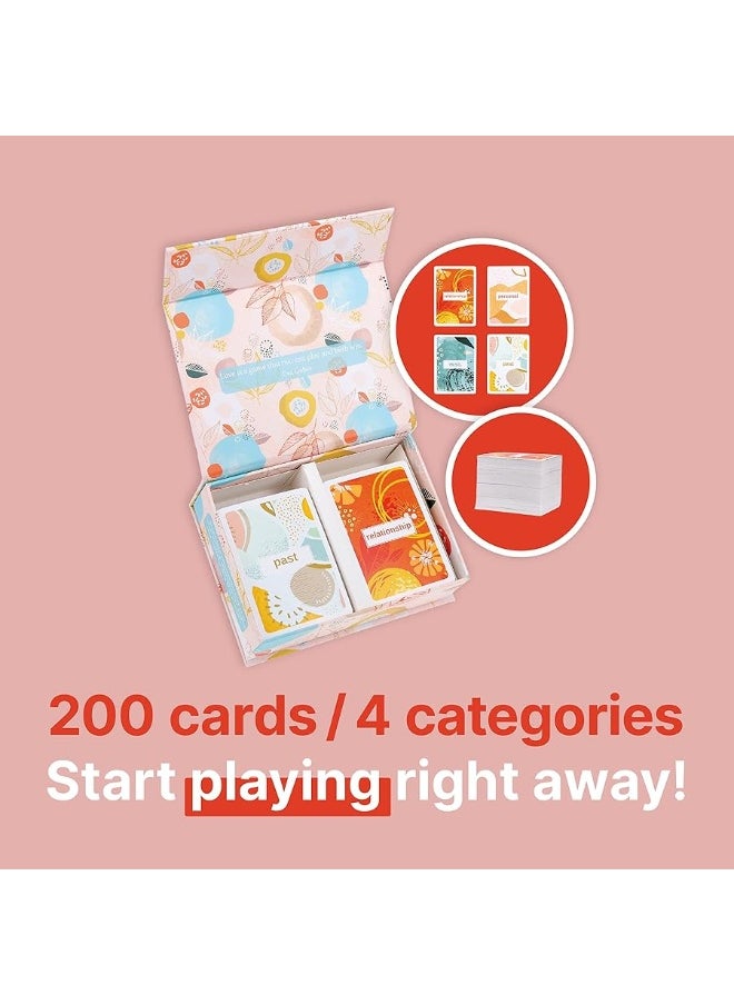 VNS Creations - VNS Creations Deeper Connections - 200 Couples Conversation Cards - Build Strong Relationships and Deeper Intimacy - Couples Card Games for Adults - Couple Games for Date Night - Games for Couples - Image 1