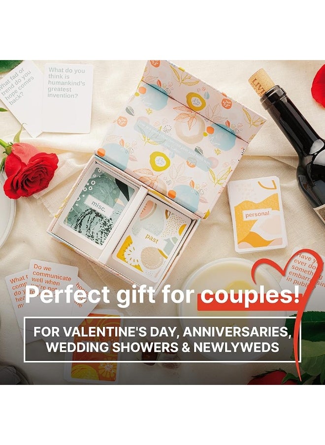 VNS Creations - VNS Creations Deeper Connections - 200 Couples Conversation Cards - Build Strong Relationships and Deeper Intimacy - Couples Card Games for Adults - Couple Games for Date Night - Games for Couples - Image 1