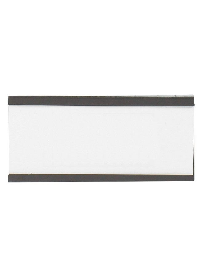 أفيديتي حامل ملصقات مغناطيسي مقاس 2 × 4 بوصة مع حشوات ورقية لوضع العلامات على الأسطح المعدنية (25 عبوة) باللون الأسود - Image 2