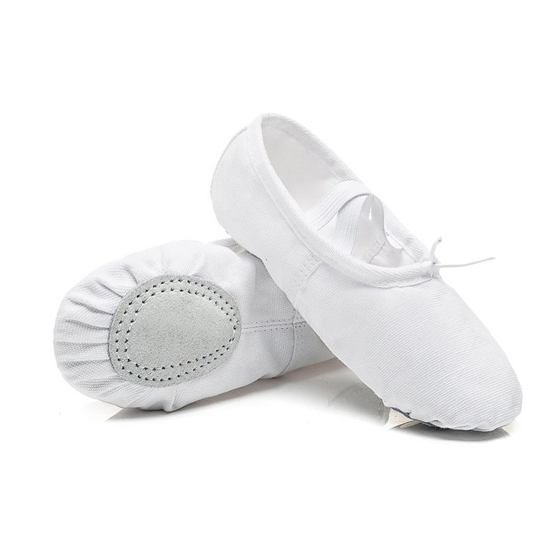 Flesh color leather-free canvas soft-soled young yoga children dance shoes exercise shoes cat claw shoes ballet shoes adult wholesale - Image 5