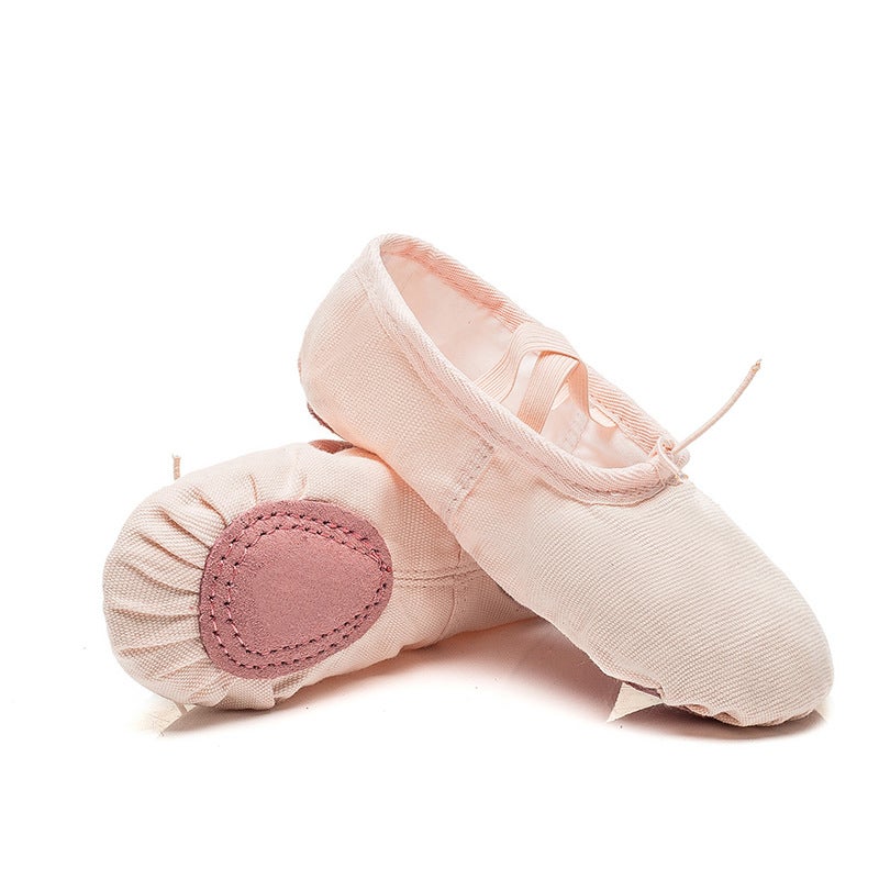 Flesh color leather-free canvas soft-soled young yoga children dance shoes exercise shoes cat claw shoes ballet shoes adult wholesale - Image 4