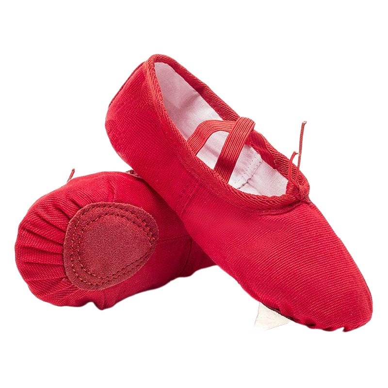 Flesh color leather-free canvas soft-soled young yoga children dance shoes exercise shoes cat claw shoes ballet shoes adult wholesale - Image 2