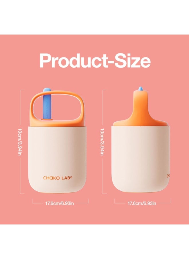 CHAKO LAB Food Jar 15 oz | Stainless Steel Vacuum Insulated for Hot Food and Cold Food | Wide Mouth Leak Proof Lunch Storage for Smoothie Bowl, Soup, Yogurt(Pink and Orange) - Image 2