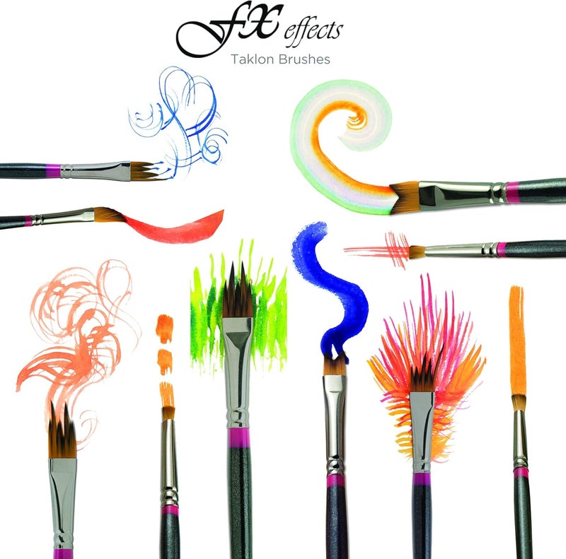 Creative Mark Professional Artist FX Special Effects Paint Brush Set - 10 High Quality Brushes - Image 2