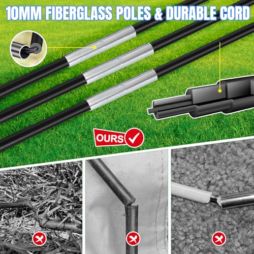 JOYAIRE Soccer Goals for Backyard Set, Portable Kids Toddler Soccer Goal 2 of 6' x 4', Soccer Net Soccer Training Equipment with Size 4 Soccer Ball, Carry Bag, Youth, Games, Sports, Outdoor Play(Blue) - Image 3