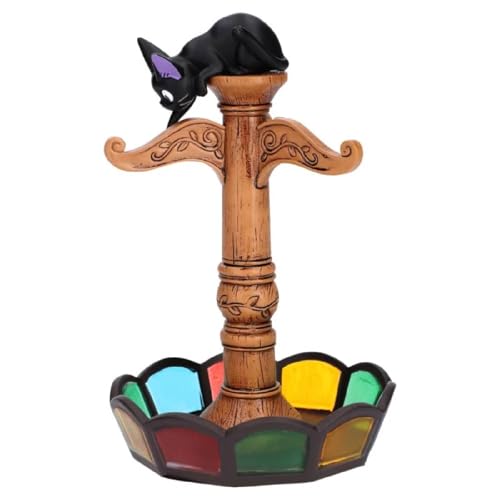 Studio Ghibli Kikis Delivery Service Jiji Stained Glass Accessory Tree Benelic Statue - Image 3
