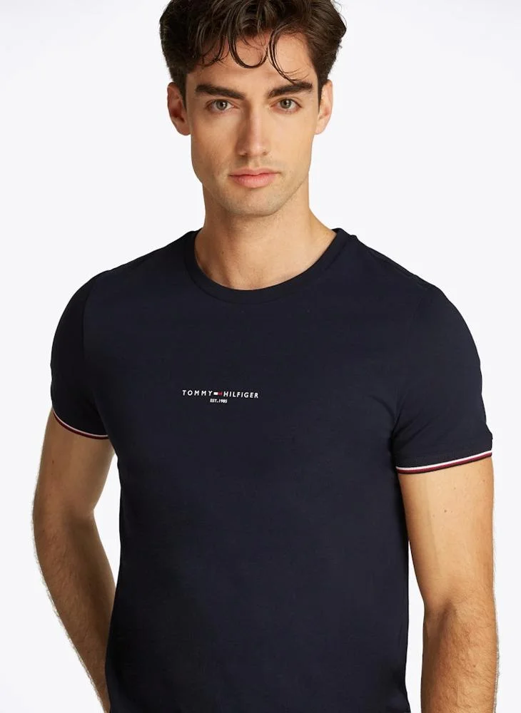 TOMMY HILFIGER Slim Jersey Tipped T-Shirt