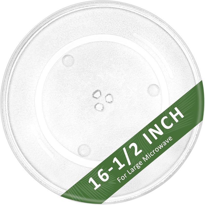 Fetechmate 16 1/2 inch Microwave Glass Plate Replacement for Glass Turntable F06014M00AP Compatible with G-E WB48X29704 Microwave Turntable Plate Replace A06014M00AP WB48X10046 5304519348 by - Image 1