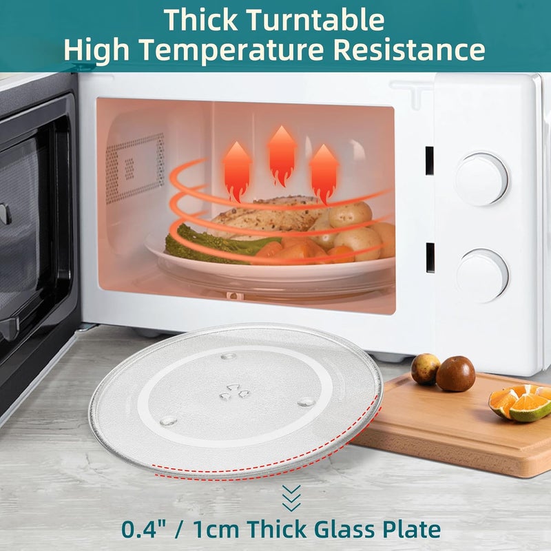 Fetechmate 16 1/2 inch Microwave Glass Plate Replacement for Glass Turntable F06014M00AP Compatible with G-E WB48X29704 Microwave Turntable Plate Replace A06014M00AP WB48X10046 5304519348 by - Image 5