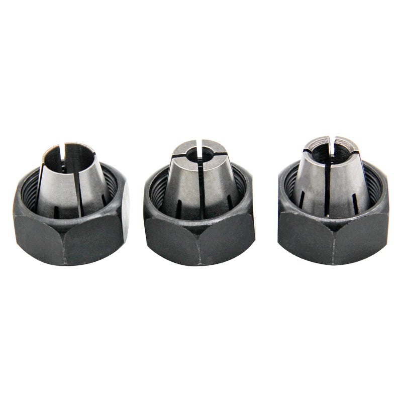 Thaekuns مجموعة كوليت راوتر 3 قطع من ثايكونز 42999 1/4"، 42950 1/2" و 42975 3/8" تناسب موديلات بورتير كابل - Image 1