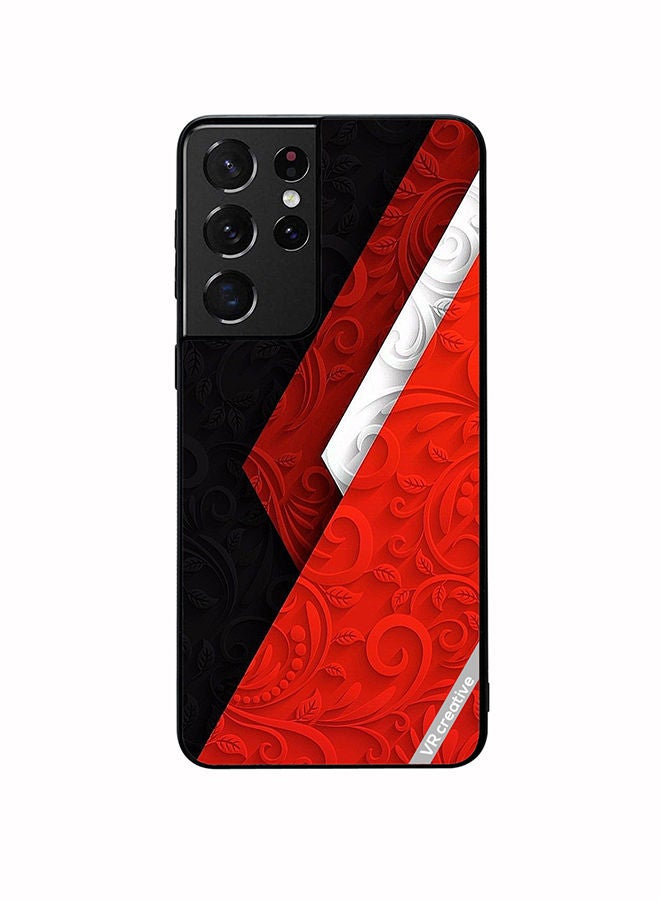 VR CREATIVE Protective Case Cover For Samsung Galaxy S21 Ultra 5G Texture Design Multicolour - Image 1