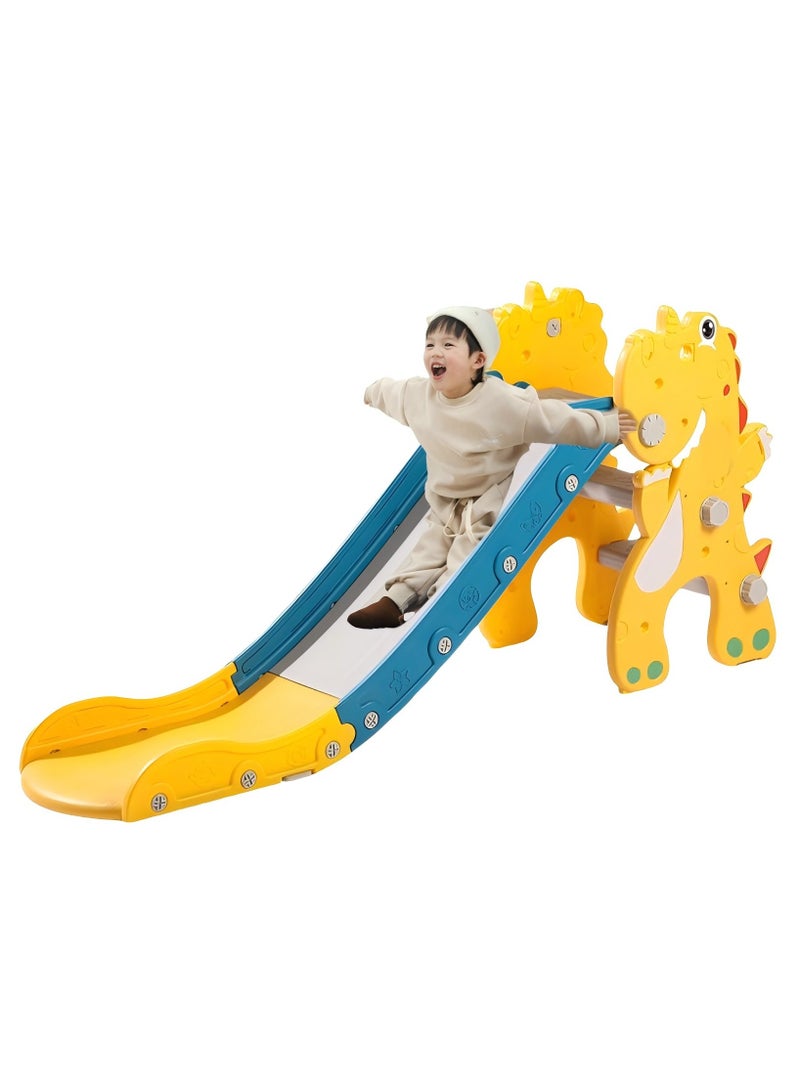 Toddler Slide for Kids Age 2 3 4 5 6 7 8 9，Loverly baby slide and Ball Rack for kids outdoor Indoor 3-10 Year Old，Home Kids Slide for Boys and Girls（E1）  - Image 1