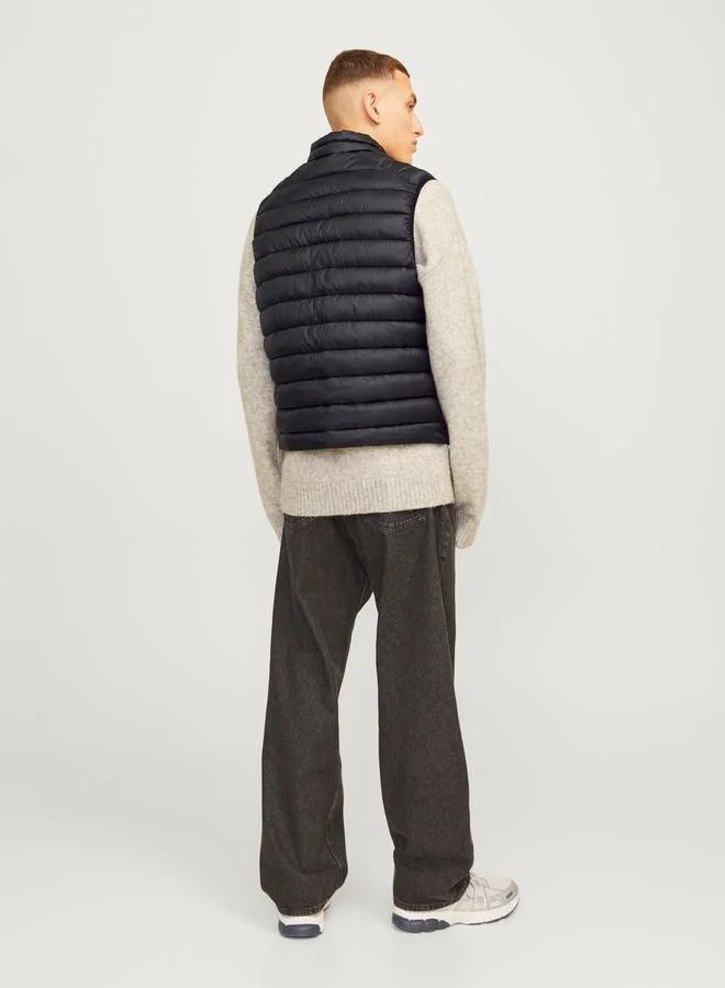 JACK & JONES Sleeveless Full Zip Puffer Gilet
