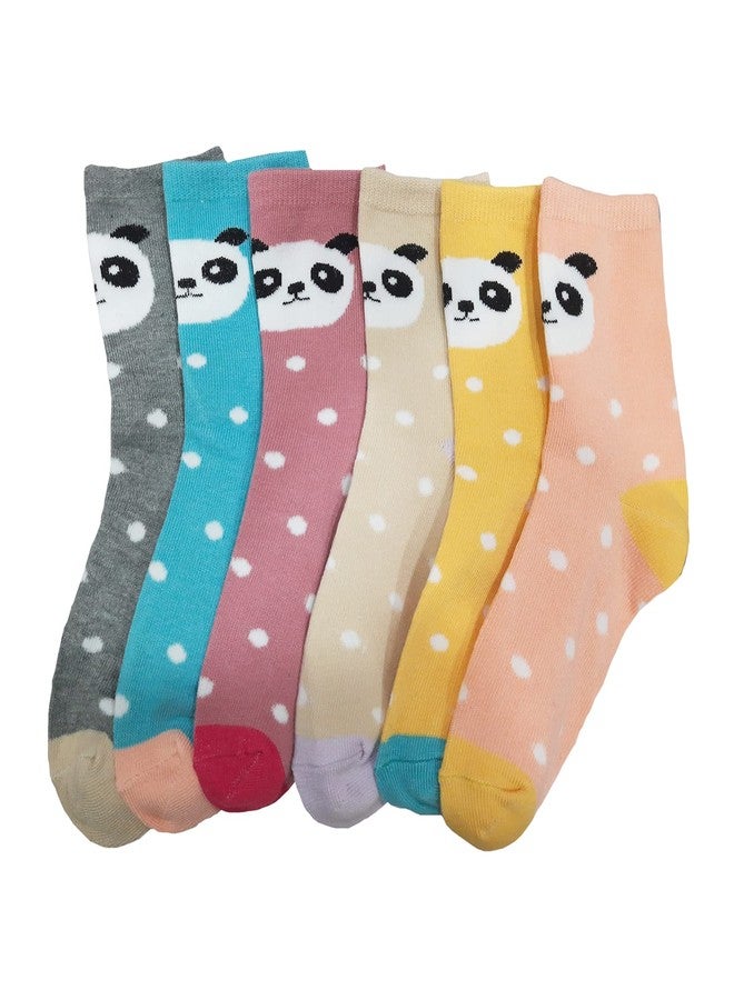Missby® Kid's Cartoon Printed Ankle Length Combed Cotton Socks - Pack of 6 (Random Design Sets) (2 Years-5 Years) - Image 4