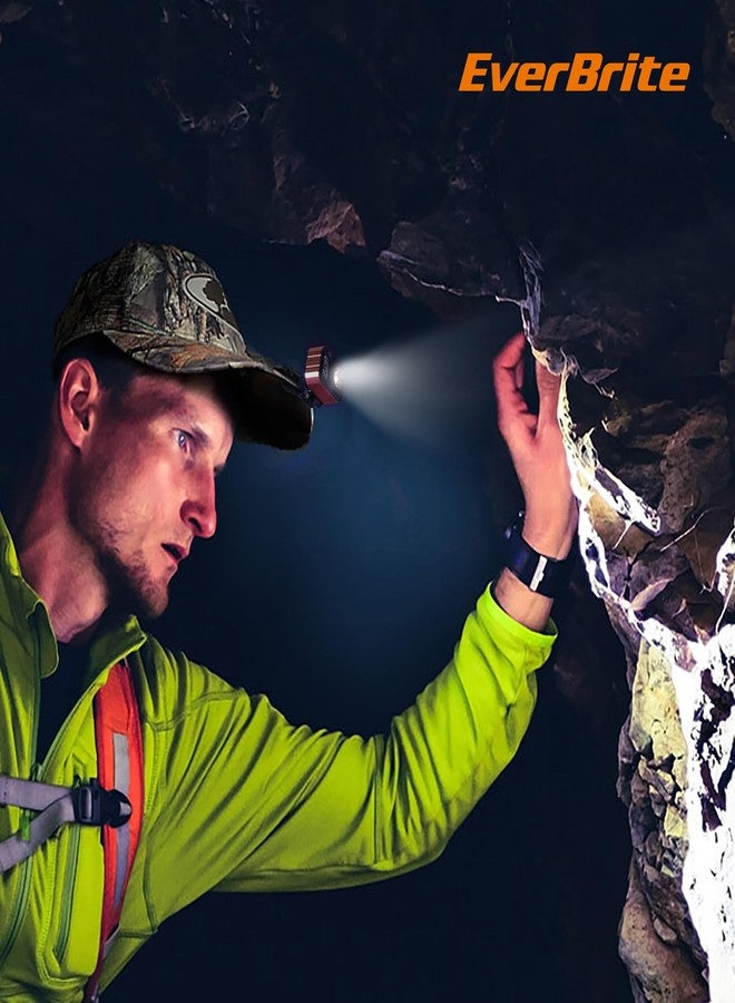 EverBrite 400LM Rechargeable Headlamp, 1.59 oz Lightweight & Comfortable Head Lamp with Hat Clip, IP67 Waterproof, White/Red/Green Light, 7 Modes for Running, Camping and Backpacking-Purple - Image 4