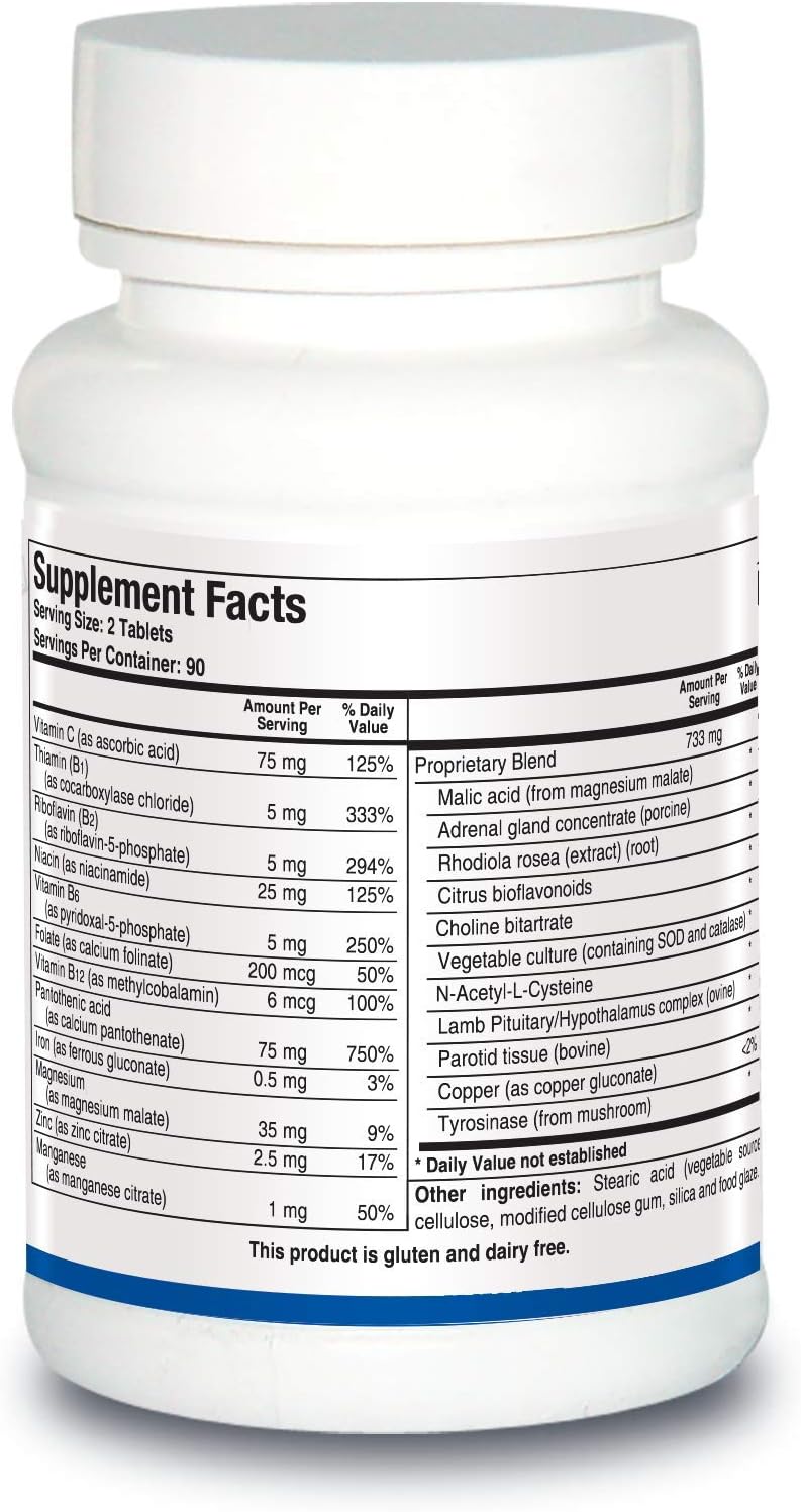 Biotics Research ADB5Plus Support Healthy Adrenal Gland Function Support Cortisol Levels Positive Response to Stress Healthy Energy Levels 180 Tablets - Image 2