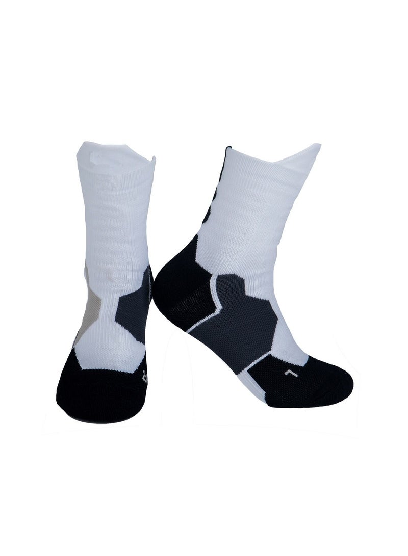Loquat Anti Slip Mid Calf Sport Socks 