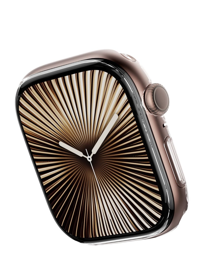 GREEN LION - Guard Plus PC Case for Apple Watch 46mm / Scratch Resistance / Shock Proof / Anti fingerprint / Scratch Resistance / 9H Glass / Overall Protection / Touch Sensitivity / Ultra Lightweight - Clear - Image 1