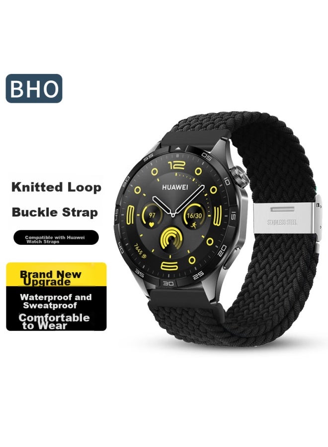 Bho Suitable For Huawei Watch Straps, Gt5 Pro/gt4/gt3/gt2/watch4pro/watch3/honor Magic2 Watch, Nylon Braided Loop Strap - Image 1
