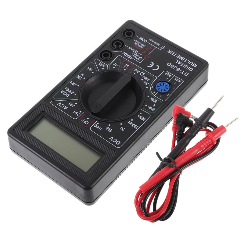 Digital Multimeter 830d Double Fuse Safety Wide Range Test Leads Ohm Meter - Image 2