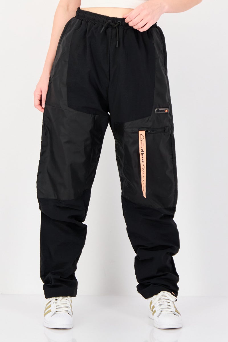 Ellesse Women Sportswear Fit Brand Logo Outdoor Sweatpants, Black  - Image 1
