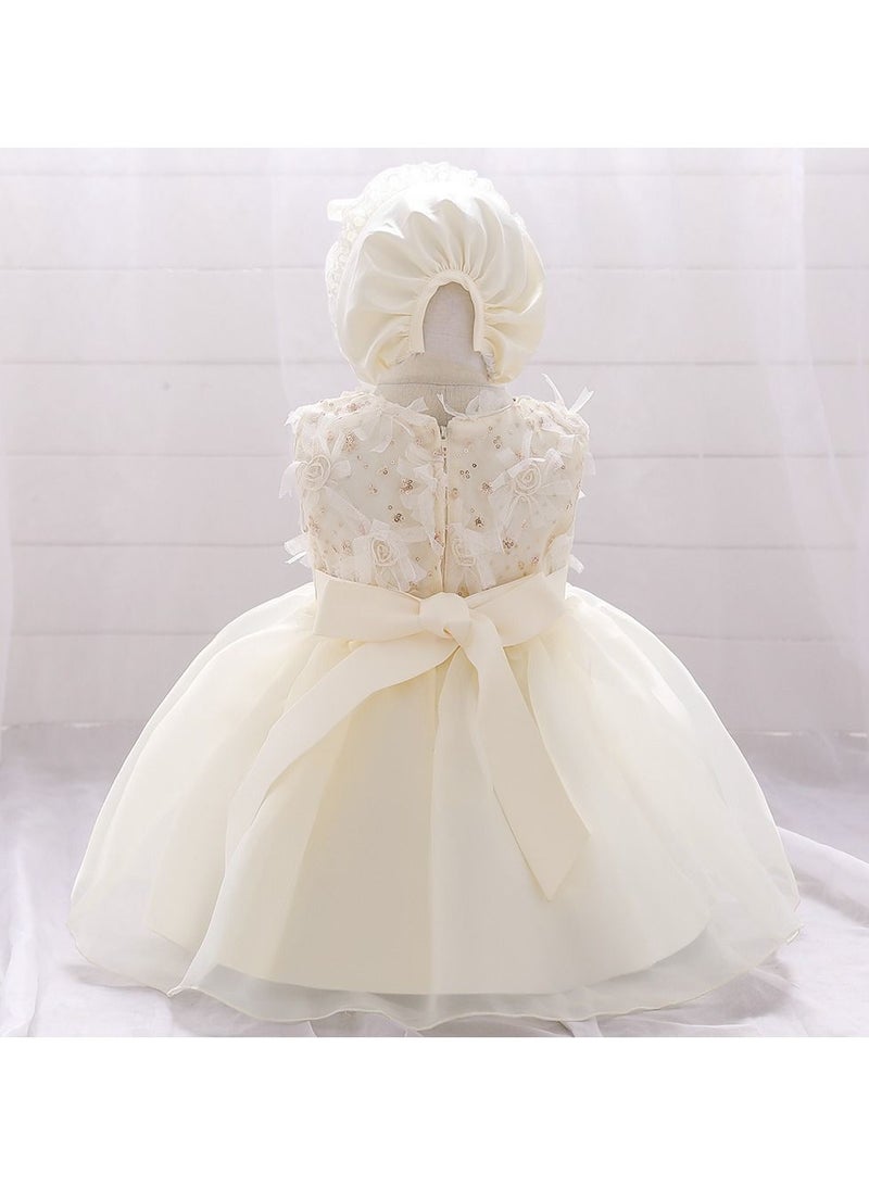 Loquat Stylish Fairy Flower Dress With Hood Champagne  - Image 2
