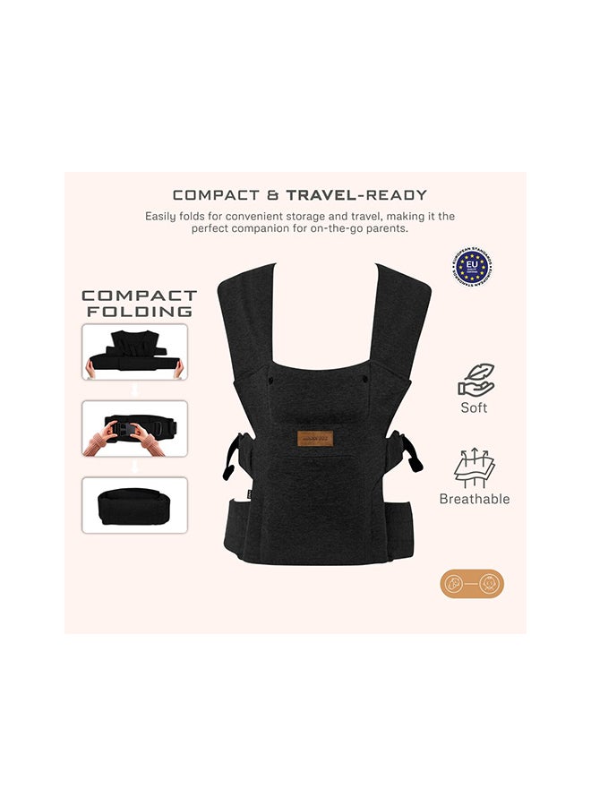 نيوبريز حامل أطفال قابل للتحويل  في  من زافي للمواليد حتى الأطفال الصغار، مريح وناعم مع دعم للرأس وغطاء خصوصية قابل للفصل ومريقات، خفيف الوزن، قابل للتعديل، - كجم - Image 3