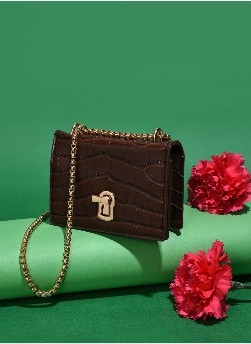 Haute Sauce Brown Beauty Cross Body Bag