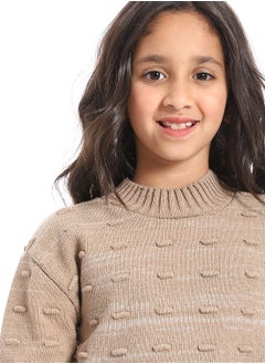 Caesar Girls wool pullover with multi design  - Image 3