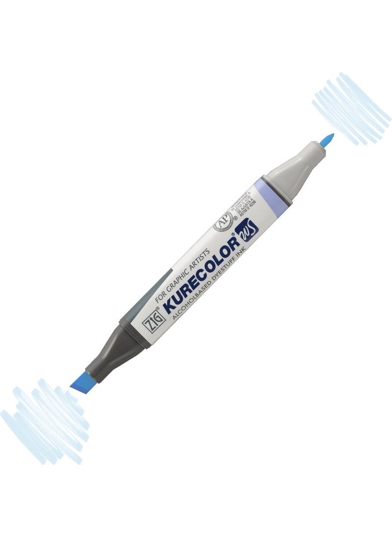 Zig Kurecolor KC3000 Twin S Marker Pen 340 Haze Blue  - Image 1