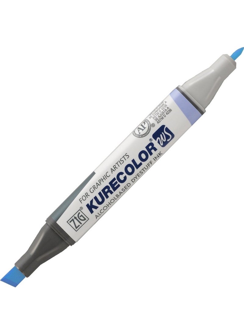 Zig Kurecolor KC3000 Twin S Marker Pen 340 Haze Blue  - Image 2