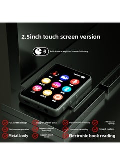 Generic Touch Screen Mp4 Bluetooth Student Walkman Mp3 Portable Music Player Mini Cute Screen English Dictionary-Body Color:2.5inch [touch Screen Version + English-chinese Dictionary] Without Bluetooth-Memory Capacity:8g Memory [official Standard Headphone Set Meal]  - Image 1