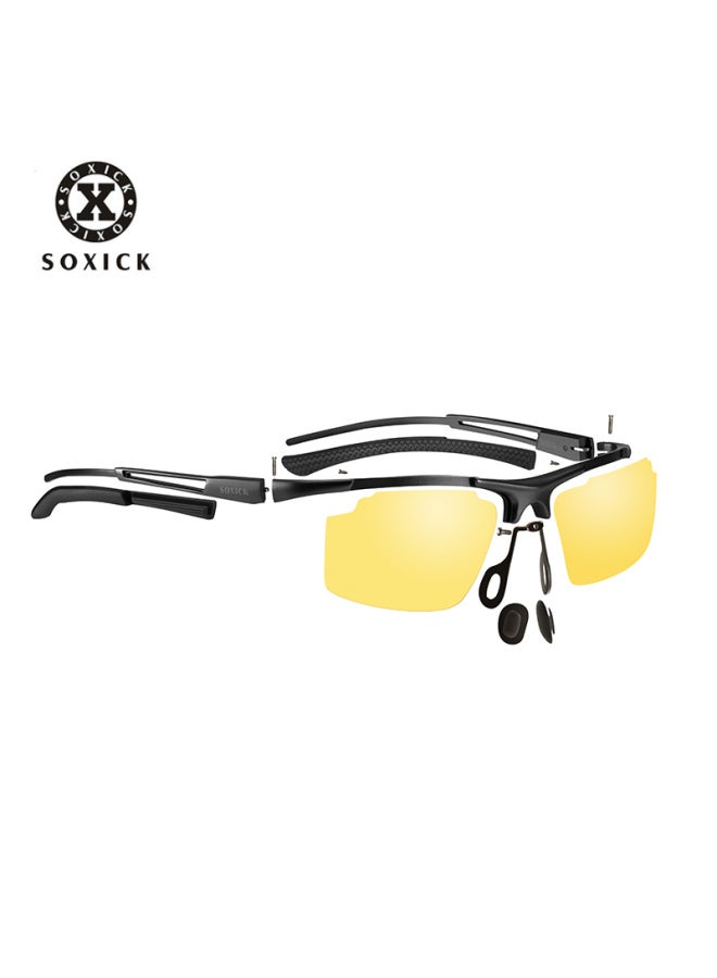 Soxick Night Vision Gl For Night Driving, Specialized Sungl For Drivers, Polarized Lenses For Day And Night Use, Black - Image 4