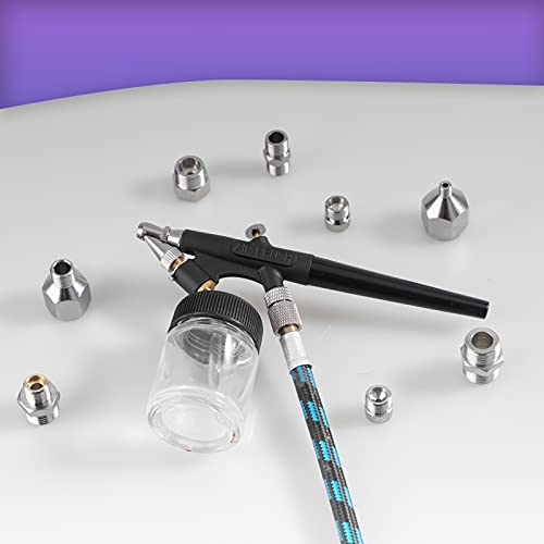 SAGUD 9pcs Airbrush Adapter Set Air Brush Fitting Connector Kit Airbrush Accessories for Mini Air Compressor and Air Hose Supplies - Image 5