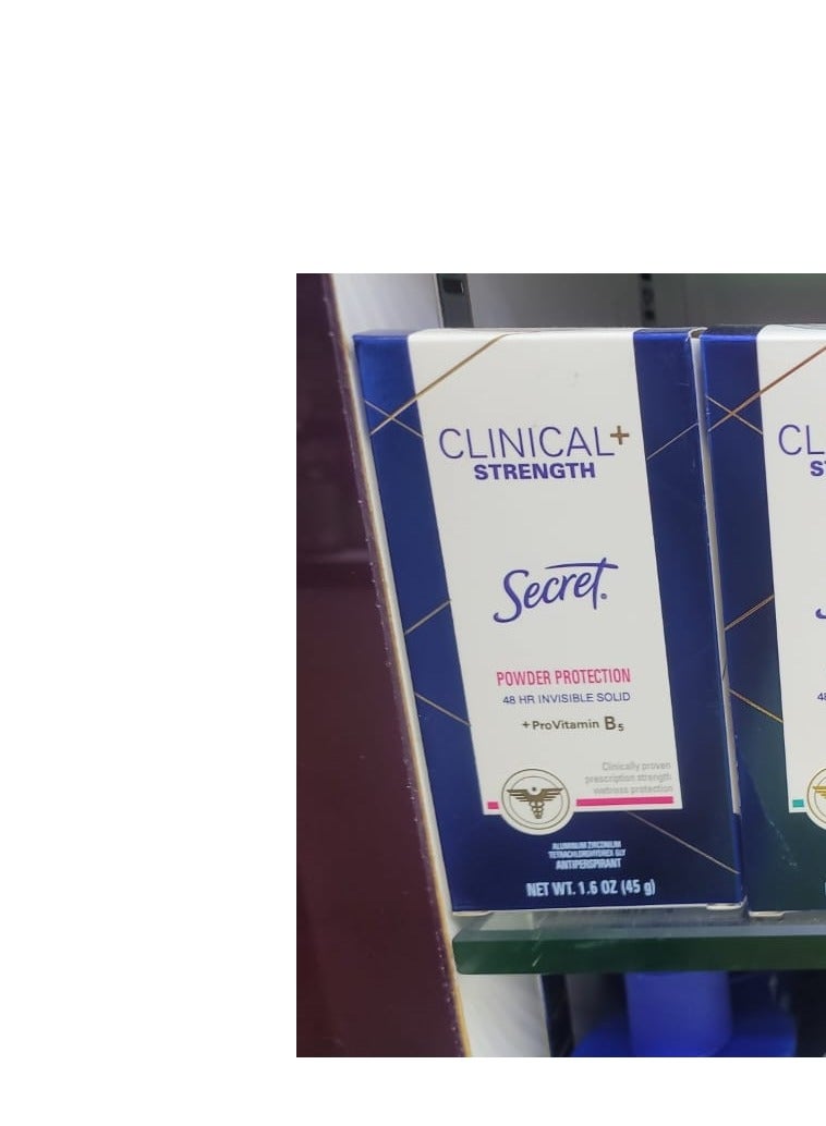 سيكريت مسحوق حماية ذو قوة سريرية 48 ساعة صلب غير مرئي