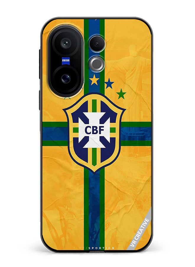 Protective Case Cover For Vivo X200 FE Cbf Brazil Design Multicolour