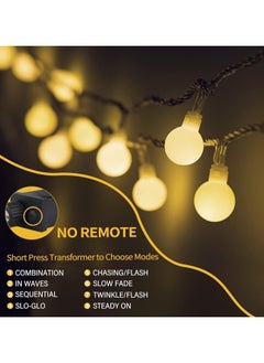 TAPIT Solar Christmas Lights 8 Modes Waterproof Outdoor Indoor String Lights 39ft 100 LED Fairy Lights for Xmas Garden Patio Bedroom Party Decor Christmas Decorations Warm White (Spherical Lamp)  - Image 4