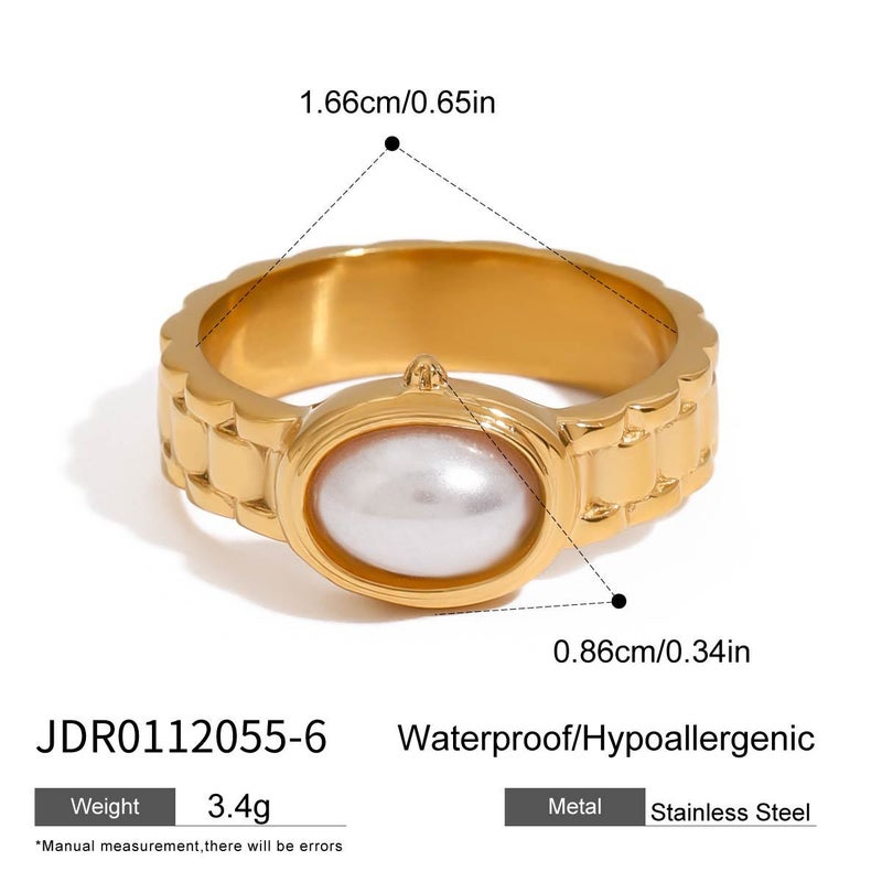 Jieding Watch Band Ring Titanium Steel Does Not Fade Female Niche Design Ring Stainless Steel Jewelry Rings - Image 1