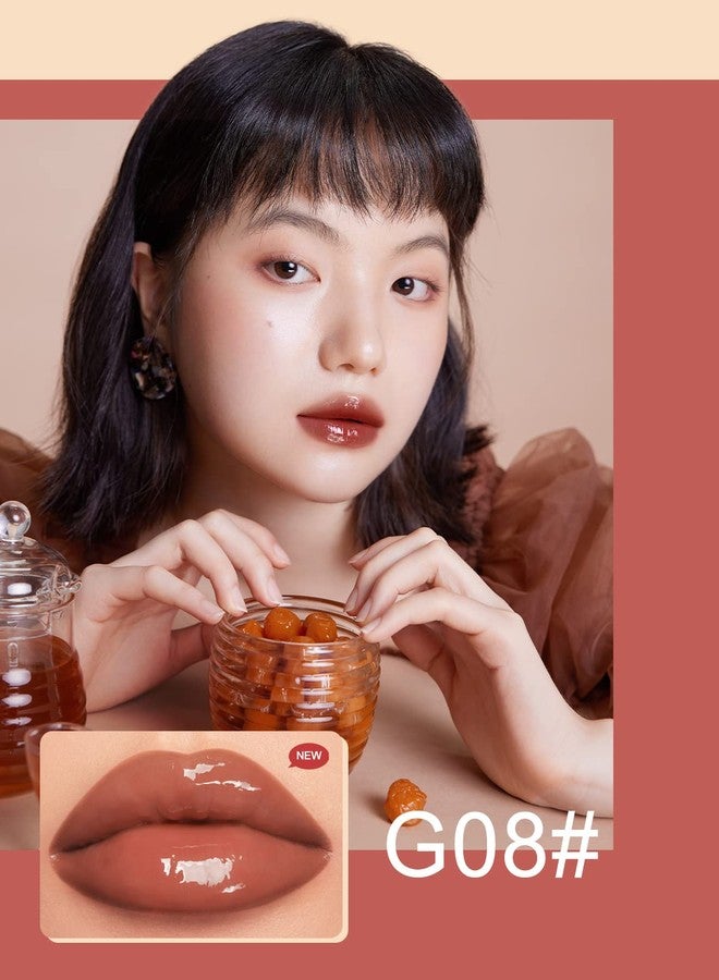 INTO YOU Lip Gloss, Lip Stain Long Lasting, Lip Tint, Lip Plumper Gloss, Glitter Lip Gloss, Liquid Lipstick, Lip Oil, Vivid Color, Smudge-Proof, Lightweight, Naturally Moisturizing (G08) - Image 2
