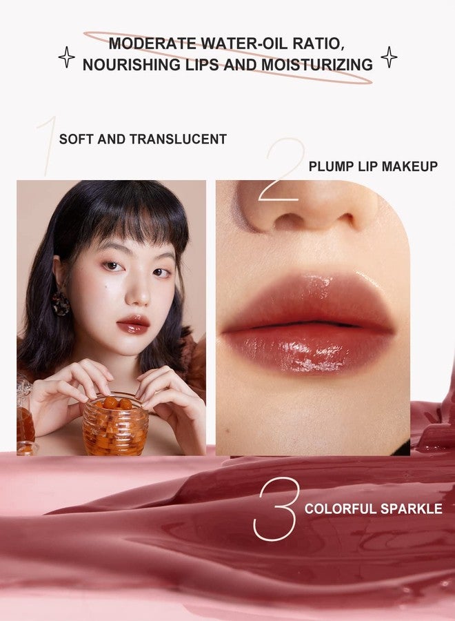 INTO YOU Lip Gloss, Lip Stain Long Lasting, Lip Tint, Lip Plumper Gloss, Glitter Lip Gloss, Liquid Lipstick, Lip Oil, Vivid Color, Smudge-Proof, Lightweight, Naturally Moisturizing (G08) - Image 5