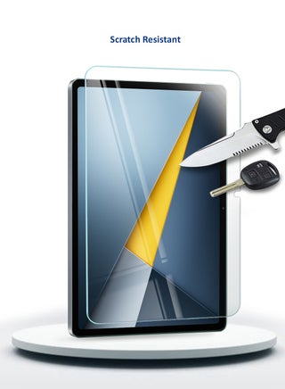 شاشة حماية لجهاز Xiaomi Poco Pad M1 (بقياس 12.1 بوصة) 2025 من سلسلة WTech الممتازة بزوايا منحنية وزجاج مقوى كامل الوضوح 9H (TSGPCN) - شفافة - view 4