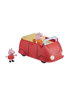 Peppa Pig Adventures Peppas Family Red Car Preschool Toy Speech and Sound Effects Includes 2 Figures for Ages 3 and Up  - Image 1