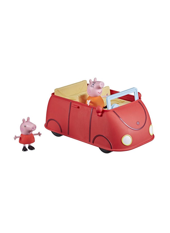 Peppa Pig Adventures Peppas Family Red Car Preschool Toy Speech and Sound Effects Includes 2 Figures for Ages 3 and Up  - Image 1